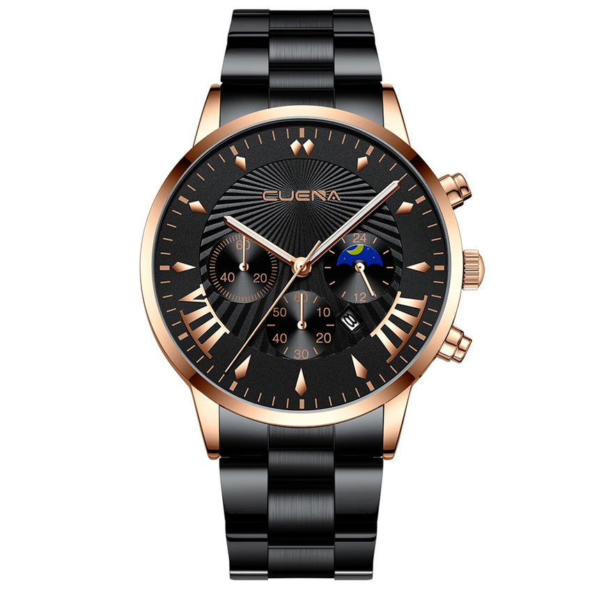 Cassic Watch Men Fashion 2020 Crystal Stainless Steel Analog Quartz Wrist Watch Business Alloy Belt Clock Relogios Masculino @50