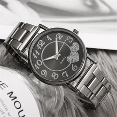 2019 Love Women Watches Simple Dial Quartz Wristwatches Fashion Ladies Female Rose Gold Alloy Strap Clock Dress Zegarek Damski X