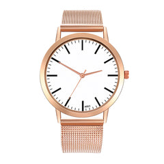 Business Style  Women Watches Black Scale Dial Ladies Quartz Wristwatch Fashion Mesh Belt Strap Casual Clock Zegarki Damskie@50