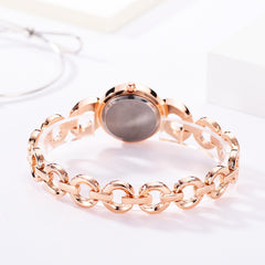 Luxury Women Watches Rhinestone Dot Dial Ladies Casual Quartz Wristwatch Hollow Bracelet Strap Clock Gift Relojes Para Mujer@50