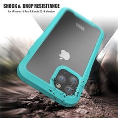 Shockproof Armor Silicone Case For iPhone 11 Pro XS Max Transparent Cases For iPhone 6 6S 7 8 Plus X XR Luxury TPU Acrylic Cover