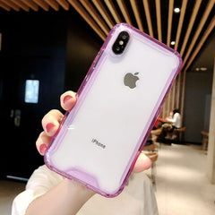 Shockproof Bumper Transparent Silicone Phone Case For iPhone X XS XR XS Max 8 7 6 6S Plus Clear protection Back Cover