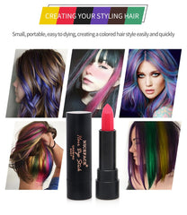 NICEFACE Portable Disposable Multi Color Hair Dye Pen Long Lasting Lipstick Shape Natural Coloring Cream Hair Dyeing Tool Paste