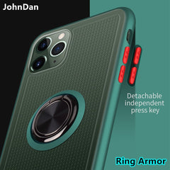 Ring Armor Case For Apple iPhone 11 Pro Max XR Xs Max 8 7 6 6s Plus X Transparent Magnetic Anti Shock Impact Case For iPhone 11