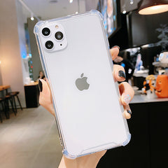 Transparent Candy Color Case For iPhone 11 Pro Max XR X XS Max 8 7 Plus 6 6S Plus Shockproof Frame Bumper Cover Soft TPU Cases