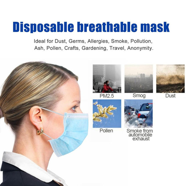 protective Mouth Mask Windproof AntiDust Face Mask 3 layers mouth mask