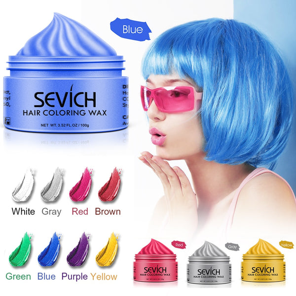 Disposable Hair Color Wax Styling DIY Men Women 100g Hair Coloring Mud Paste Dye Cream For Hair Coloring Styling Products TSLM2