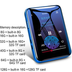 BENJIE X1 Bluetooth MP4 Player Touch Screen 8GB 16GB Music Player With FM Radio Video Player E-book Player MP3 With Speaker