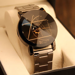 Top Men's Watch Black Fashion Stainless Steel Band Watch Business Wristwatch relogio masculino erkek kol saat cheap watches