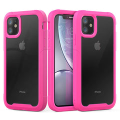 Shockproof Armor Silicone Case For iPhone 11 Pro XS Max Transparent Cases For iPhone 6 6S 7 8 Plus X XR Luxury TPU Acrylic Cover