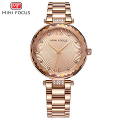 MINIFOCUS Luxury Brand Lady Watch For Woman Quartz Women's Watches Wristwatches Casual Dress Watches Women Fashion Watch 2019