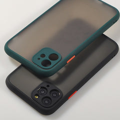 Phone Case For iPhone 11 Pro Max X XR XS Max 7 8 Plus Luxury Contrast Color Frame Matte Hard PC Protective For iPhone 11 Case