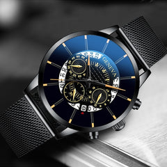 2019 Geneva Fashion Simple Men Watch Stainless Steel Business Mens Clock Quartz Wrist Watches Reloj Hombre Relogio Masculino