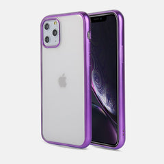 Matte Silicone Clear Phone Case For iPhone 11Pro Max XR X XS Max 7 8 Plus Electroplated Bumper Shockproof Protective Back Cover