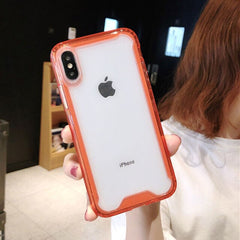 Shockproof Bumper Transparent Silicone Phone Case For iPhone X XS XR XS Max 8 7 6 6S Plus Clear protection Back Cover
