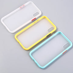 Silicone Frame Phone Case For iPhone 11 XR XS Max X 8 7 6 6S Plus Matte Transparent Protection Back Cover For iPhone 11Pro Max