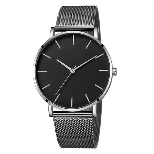 Luxury Watch Woman Mesh Ultra-thin Stainless Steel Quartz Wrist Watch Male Clock Free Shipping 2019 Belt ultra-thin Minimalist*X