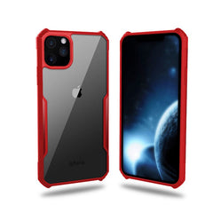 Transparent Bumper Shockproof Phone Case For iPhone 11 Pro Max XR XS Max X 8 7 6 6S Plus Solid Color Frame Hard Back Cover