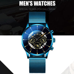 Reloj Hombre 2020 Luxury Men's Fashion Business Calendar Watches Men casual Stainless Steel Mesh Belt Analog Quartz Watch