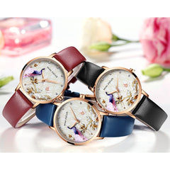 MINI FOCUS Women Watches Waterproof Blue Watch Leather Brand Luxury Fashion Casual Christmas Dress Quartz Womans Watch Ladies