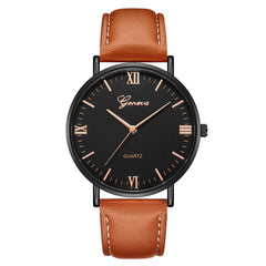 Fashion Men Watches Case Synthetic Leather Belt Analog Quartz Sport Watch mens Watches Top Brand Business Clock Masculino Reloj