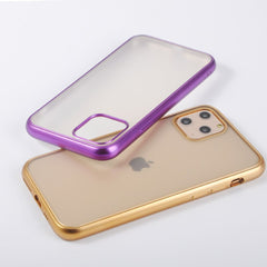 Matte Silicone Clear Phone Case For iPhone 11Pro Max XR X XS Max 7 8 Plus Electroplated Bumper Shockproof Protective Back Cover
