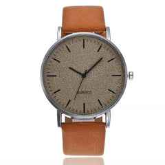 Fashion Mens Watch Quartz Alloy Ultra-thin Shell  Wristwatch Matte Leather Simple Male Clock Erkek Kol Saati Watches for Men