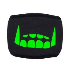 1PCS Cotton Dustproof Mouth Face Mask Glow In Dark Skull Scarey Masks Black Women Men Muffle Face Mouth Masks