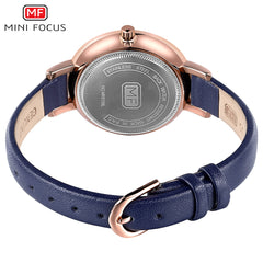 MINI FOCUS Fashion Simple Ultra Slim Dial Luxury Dress Starry Sky Watch Brand Rose Gold Watch Women Watches Leather Wristwatch