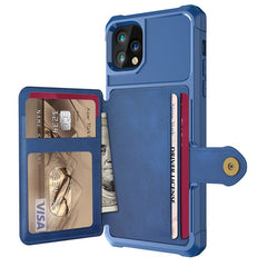 Premium Leather Wallet Case for iPhone 11/XI XS Max XR 6 7 8 Plus TPU Shockproof Phone Case Wireless Charging Car Magnetic Cover