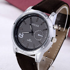 Reloj Hombre 2019 MILER  Leather Casual Sports Men's Watch Military Watches Quartz Relogio Masculino Out Door Style Wristwatch
