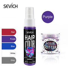 Sevich 5 Color Hair Color Spray Instant Hair Color Styling Product One-time Hair Dry Color Fashion Beauty Makeup 30ml TSLM2