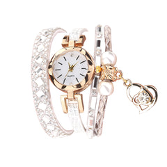 Women Watches Fashion Chimes Diamond Leather Bracelet Ladies Luxury Analog Quartz Wristwatch Simple Clock Gift Relogio Feminino