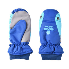 Children Winter Warm Ski Gloves Boys/Girls Outdoor Sports Waterproof Windproof Snow Mittens Extended Wrist Kid Skiing Gloves D40