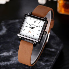 Ladies Watch Luxury Brand Square Dial Fashion Women Watches Girl Gift Clock Dress Leather Quartz WristWatch Zegarek Damski 2020