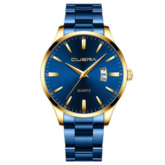 Business Men Watch Analog Quartz Sport Watch Mens Watches Alloy Case Synthetic Stainless Steel Top Brand Luxury Masculino Reloj