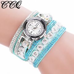 2020 Womans Wrist Watch Clock New Fashion Chimes Diamond Leather Bracelet Lady Luxury Simple Women Watches Relogio Feminino @50