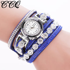 2020 Womans Wrist Watch Clock New Fashion Chimes Diamond Leather Bracelet Lady Luxury Simple Women Watches Relogio Feminino @50