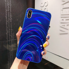 Gradient Rainbow Laser Case For iPhone 11 11 Pro Max XR XS Max X 8 7 6 6S Plus Acrylic Glossy Aurora Shells For iPhone 11 11 Pro