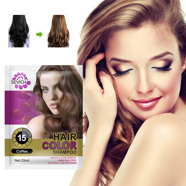 Servich 30 Minute Hair Dye Cream Natural Organic Hair Dye Shampoo For Woman 5 Colors Hair Shampoo TSLM2