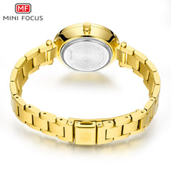 MINIFOUCS Women Watches Gold Rosegold Stainless Steel Quartz Watch Women Lady Watch For Woman Luxury Brand Fashion Wristwatches