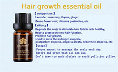 10ml Professional Hair Growth Essence Oil Pure Natural Hair Loss Liquid Dense Hair Fast Sunburst Hair Grow Restoration Pilatory