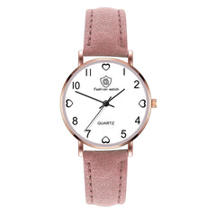Luxury Women Watches Love Pattern Dial Quartz Wristwatches Ladies Business Leather Strap Female Clock Dress Montre Femme@50