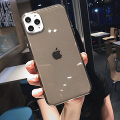Glitter Shockproof Frame Phone Case For iPhone 11 11Pro Max XR X XS Max 8 7 6 6S Plus Soft TPU Shining Transparent Back Cover