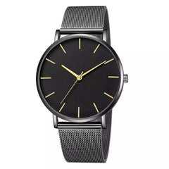 Luxury Watch Woman Mesh Ultra-thin Stainless Steel Quartz Wrist Watch Male Clock Free Shipping 2019 Belt ultra-thin Minimalist*X