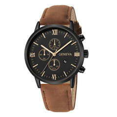 Fashion Mens Watches Top Brand Business Sport Quartz Wrist Watch Luxury Leather Belt Clock Simple Wristwatch Relogio Masculino@5