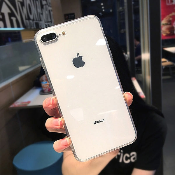 Shockproof Silicone Bumper Frame Transparent Phone Case For iPhone X XS XR XS Max 8 7 6 6S Plus Clear protection Back Cover