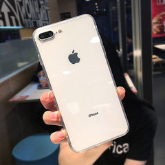 Shockproof Silicone Bumper Frame Transparent Phone Case For iPhone X XS XR XS Max 8 7 6 6S Plus Clear protection Back Cover