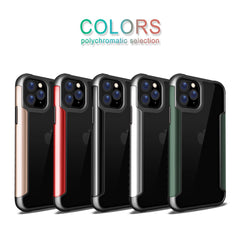 Armor Shockproof Metal Phone Case For iPhone 11 11 Pro Transparent  Hard PC+TPU Full Body Back Cover Capa For iPhone 11 Pro Max