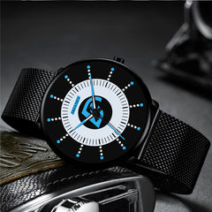 2020 Minimalist Men's Fashion Ultra Thin Watches Simple Men Business Stainless Steel Mesh Belt Quartz Watch Relogio Masculino